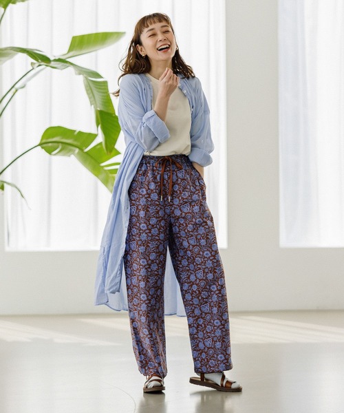 studio CLIP(スタディオクリップ)の「ポコポコカットTシャツ(Tシャツ/カットソー・レディース・その他1/ブルー/オフホワイト・MEDIUM/LARGE)」の8枚目の写真