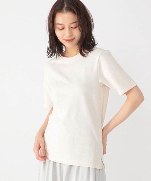 studio CLIP(スタディオクリップ)の「ポコポコカットTシャツ(Tシャツ/カットソー・レディース・その他1/ブルー/オフホワイト・MEDIUM/LARGE)」の4枚目の写真