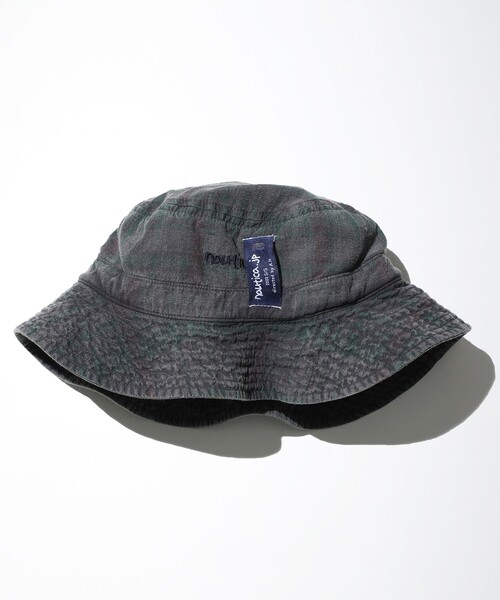 NAUTICA(ノーティカ)の「NAUTICA/ノーティカ Sulfur Dyed Madras Hat(ハット・メンズ・チャコールグレー/グリーン/ネイビー・フリ-)」の7枚目の写真