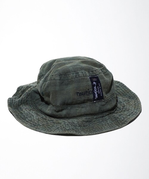 NAUTICA(ノーティカ)の「NAUTICA/ノーティカ Sulfur Dyed Madras Hat(ハット・メンズ・チャコールグレー/グリーン/ネイビー・フリ-)」の11枚目の写真