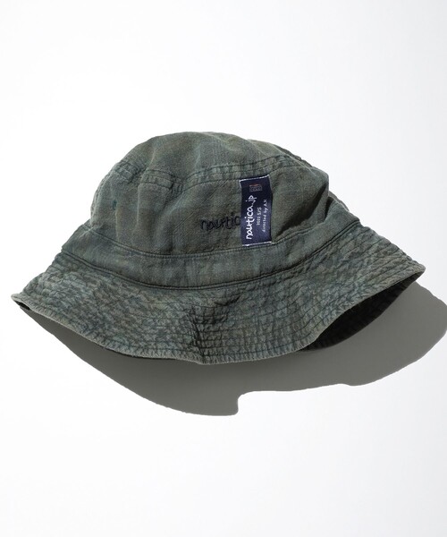 NAUTICA(ノーティカ)の「NAUTICA/ノーティカ Sulfur Dyed Madras Hat(ハット・メンズ・チャコールグレー/グリーン/ネイビー・フリ-)」の12枚目の写真