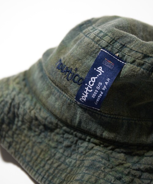 NAUTICA(ノーティカ)の「NAUTICA/ノーティカ Sulfur Dyed Madras Hat(ハット・メンズ・チャコールグレー/グリーン/ネイビー・フリ-)」の13枚目の写真