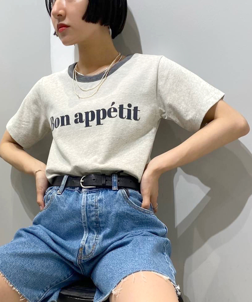 JOINT WORKS(ジョイントワークス)の「J-BonappetitプリントTシャツ(Tシャツ/カットソー・レディース・パープル/ブラウン/グレー/グリーン・FREE)」の1枚目の写真