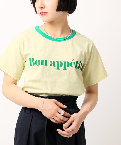 JOINT WORKS(ジョイントワークス)の「J-BonappetitプリントTシャツ(Tシャツ/カットソー・レディース・パープル/ブラウン/グレー/グリーン・FREE)」の3枚目の写真