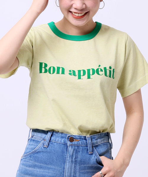 JOINT WORKS(ジョイントワークス)の「J-BonappetitプリントTシャツ(Tシャツ/カットソー・レディース・パープル/ブラウン/グレー/グリーン・FREE)」の16枚目の写真