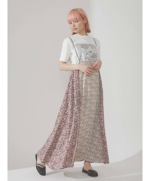 merry jenny（メリージェニー）の「CAT face Tee（Tシャツ/カットソー・レディース・チャコールグレー/オフホワイト/アイボリー・FREE）」の16枚目の写真