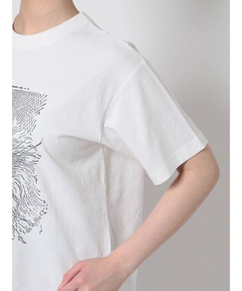 merry jenny（メリージェニー）の「CAT face Tee（Tシャツ/カットソー・レディース・チャコールグレー/オフホワイト/アイボリー・FREE）」の14枚目の写真