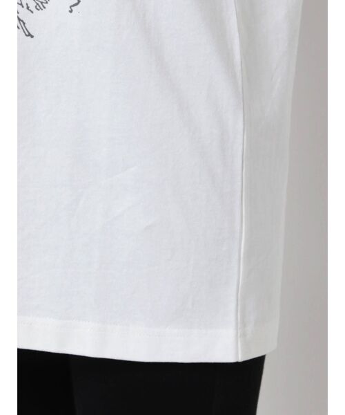 merry jenny（メリージェニー）の「CAT face Tee（Tシャツ/カットソー・レディース・チャコールグレー/オフホワイト/アイボリー・FREE）」の7枚目の写真