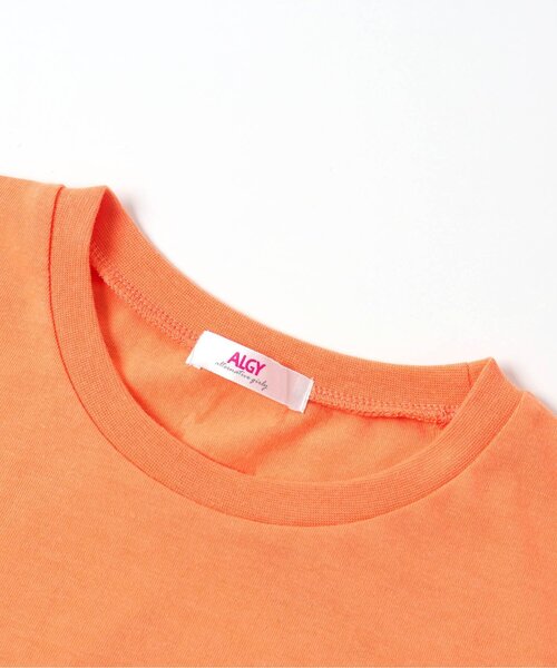 algy（アルジー）の「バックプリントT（Tシャツ/カットソー・キッズ・ミント/オレンジ/オフホワイト/ブラック・X-SMALL/XXX-SMALL/MEDIUM/XX-SMALL/SMALL）」の10枚目の写真
