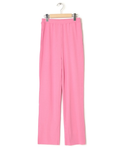 w closet(ダブルクローゼット)の「シアーリブフリーカットイージーパンツ(その他パンツ・レディース・ブラック/ピンク/オレンジ/ミント・FREE)」の13枚目の写真
