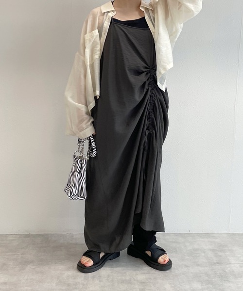 w closet(ダブルクローゼット)の「シアーリブフリーカットイージーパンツ(その他パンツ・レディース・ブラック/ピンク/オレンジ/ミント・FREE)」の20枚目の写真