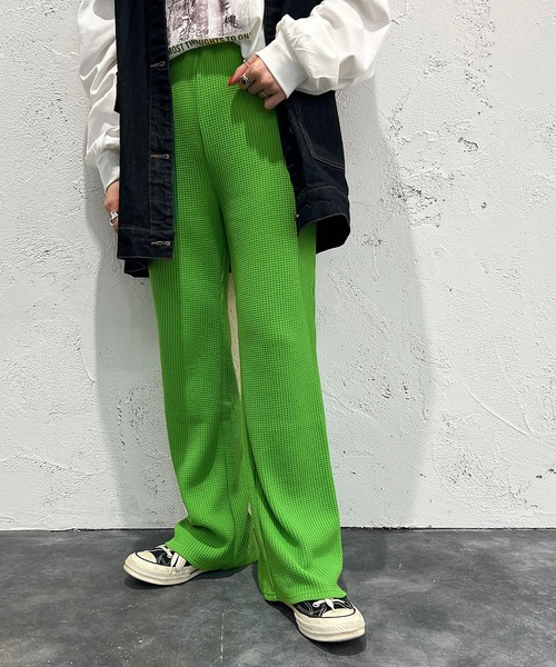 apres jour mignon（アプレジュールミニョン）の「ワッフルカラーパンツ【ZOZOTOWN限定アイテム】（その他パンツ・レディース・オレンジ/グリーン/イエロー/ピンク・SMALL/X-LARGE/MEDIUM）」の5枚目の写真