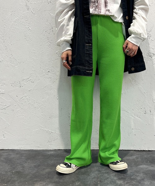 apres jour mignon（アプレジュールミニョン）の「ワッフルカラーパンツ【ZOZOTOWN限定アイテム】（その他パンツ・レディース・オレンジ/グリーン/イエロー/ピンク・SMALL/X-LARGE/MEDIUM）」の6枚目の写真