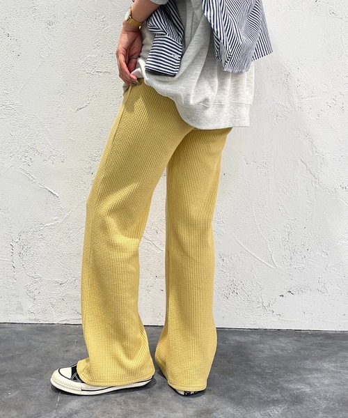 apres jour mignon（アプレジュールミニョン）の「ワッフルカラーパンツ【ZOZOTOWN限定アイテム】（その他パンツ・レディース・オレンジ/グリーン/イエロー/ピンク・SMALL/X-LARGE/MEDIUM）」の13枚目の写真