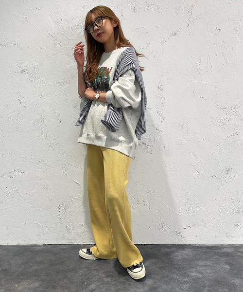 apres jour mignon（アプレジュールミニョン）の「ワッフルカラーパンツ【ZOZOTOWN限定アイテム】（その他パンツ・レディース・オレンジ/グリーン/イエロー/ピンク・SMALL/X-LARGE/MEDIUM）」の14枚目の写真