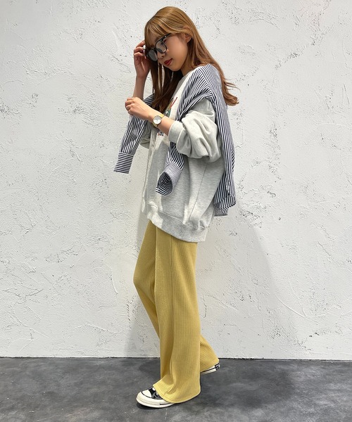 apres jour mignon（アプレジュールミニョン）の「ワッフルカラーパンツ【ZOZOTOWN限定アイテム】（その他パンツ・レディース・オレンジ/グリーン/イエロー/ピンク・SMALL/X-LARGE/MEDIUM）」の15枚目の写真
