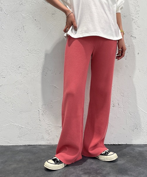 apres jour mignon（アプレジュールミニョン）の「ワッフルカラーパンツ【ZOZOTOWN限定アイテム】（その他パンツ・レディース・オレンジ/グリーン/イエロー/ピンク・SMALL/X-LARGE/MEDIUM）」の17枚目の写真