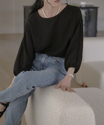 【MUYMONA】【2022SS】Linen boatneck blouse mmw22s025