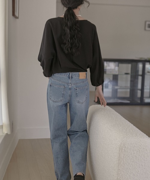 MUYMONA(ムイモナ)の「【MUYMONA】【2022SS】Linen boatneck blouse mmw22s025(シャツ/ブラウス・レディース・ホワイト/ブラック/イエロー・FREE)」の16枚目の写真