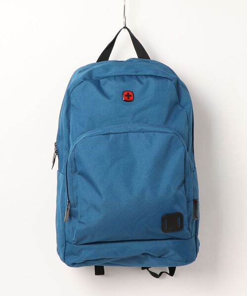 VICTORINOX(ビクトリノックス)の「【WENGER】ウェンガー Wenger BTS 2020, Crango 16" Laptop Backpack, Teal ( R ) 610199(バックパック/リュック・メンズ・ブラック/ブルー・FREE)」の2枚目の写真