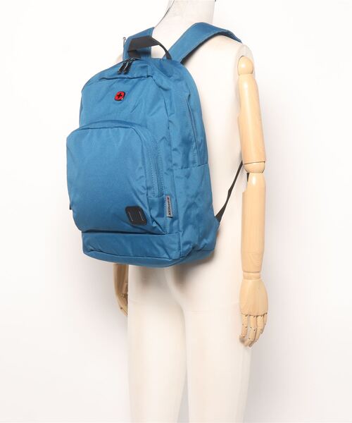 VICTORINOX(ビクトリノックス)の「【WENGER】ウェンガー Wenger BTS 2020, Crango 16" Laptop Backpack, Teal ( R ) 610199(バックパック/リュック・メンズ・ブラック/ブルー・FREE)」の3枚目の写真