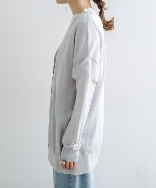 PUAL CE CIN(ピュアルセシン)の「機能素材カーディガン(カーディガン/ボレロ・レディース・ライトグレー/ブラック・FREE)」の11枚目の写真