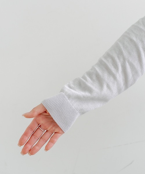 PUAL CE CIN(ピュアルセシン)の「機能素材カーディガン(カーディガン/ボレロ・レディース・ライトグレー/ブラック・FREE)」の14枚目の写真