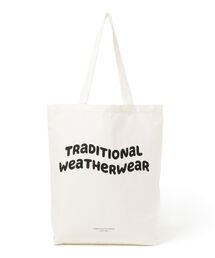 Traditional Weatherwear / ウェーブ ロゴ ガセット トートバッグ
