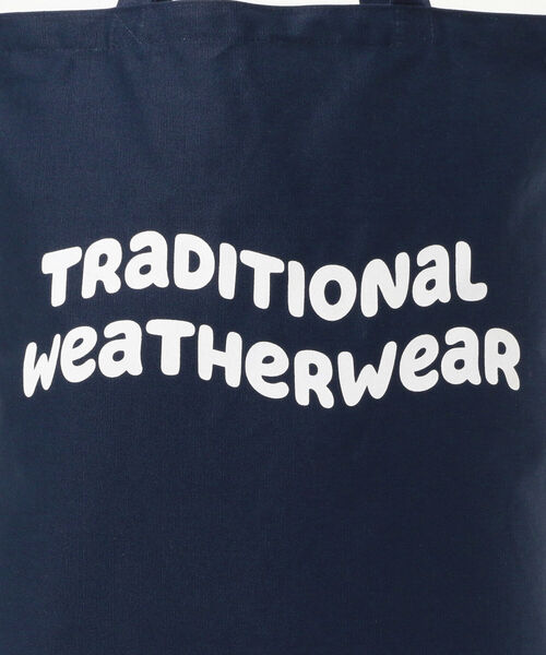 Traditional Weatherwear(トラディショナルウェザーウェア)の「Traditional Weatherwear / ウェーブ ロゴ ガセット トートバッグ(トートバッグ・レディース・インディゴブルー/ダークグリーン/ライトブラウン/ホワイト・ONE SIZE)」の10枚目の写真