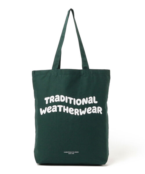 Traditional Weatherwear(トラディショナルウェザーウェア)の「Traditional Weatherwear / ウェーブ ロゴ ガセット トートバッグ(トートバッグ・レディース・インディゴブルー/ダークグリーン/ライトブラウン/ホワイト・ONE SIZE)」の13枚目の写真