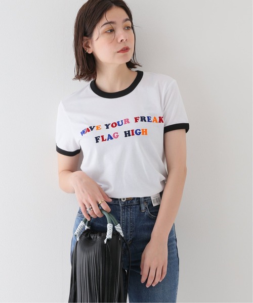 JOINT WORKS(ジョイントワークス)の「【GOOD MORNING KEITH/グッドモーニングキース】WAVE YOUR FREAK FLAG(Tシャツ/カットソー・レディース・ホワイト・X-SMALL)」の1枚目の写真