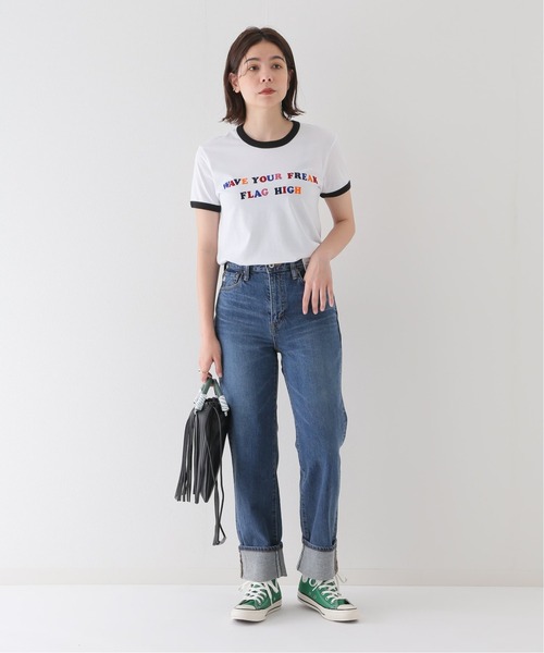 JOINT WORKS(ジョイントワークス)の「【GOOD MORNING KEITH/グッドモーニングキース】WAVE YOUR FREAK FLAG(Tシャツ/カットソー・レディース・ホワイト・X-SMALL)」の2枚目の写真