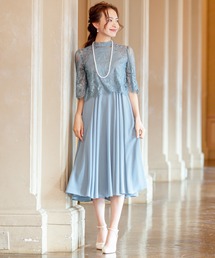 Kana（カナ）の「ボレロ風 レース ワンピース パーティー ドレス 結婚式 お呼ばれ オケージョン（ドレス・レディース）」