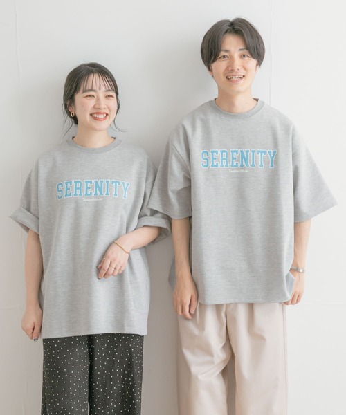 ITEMS URBANRESEARCH（アイテムズ アーバンリサーチ）の「ロゴプリント Tシャツ（Tシャツ/カットソー・メンズ・グレー/ベージュ/ホワイト・LARGE/MEDIUM）」の11枚目の写真