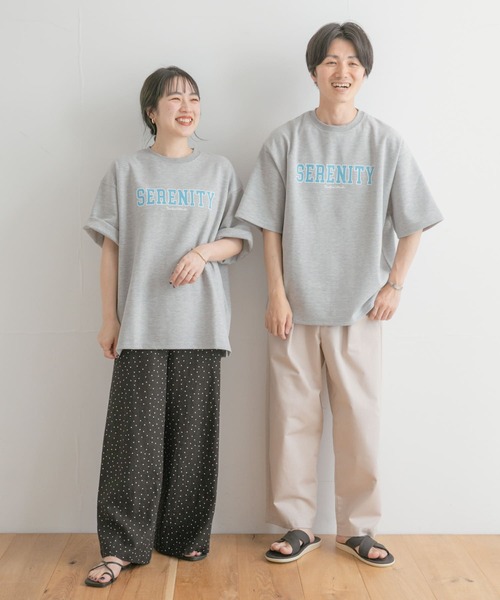 ITEMS URBANRESEARCH（アイテムズ アーバンリサーチ）の「ロゴプリント Tシャツ（Tシャツ/カットソー・メンズ・グレー/ベージュ/ホワイト・LARGE/MEDIUM）」の12枚目の写真