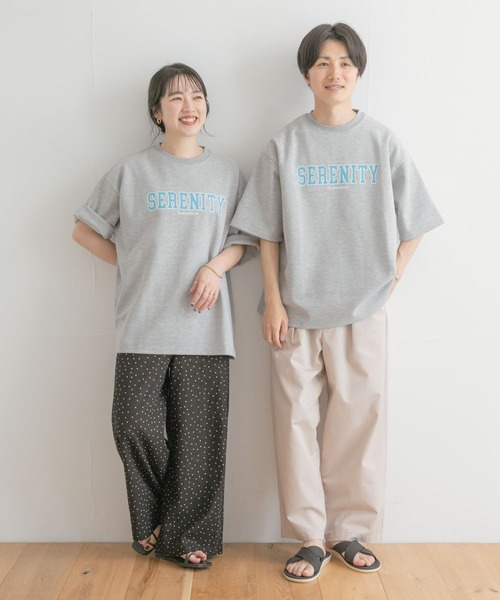 ITEMS URBANRESEARCH（アイテムズ アーバンリサーチ）の「ロゴプリント Tシャツ（Tシャツ/カットソー・メンズ・グレー/ベージュ/ホワイト・LARGE/MEDIUM）」の13枚目の写真