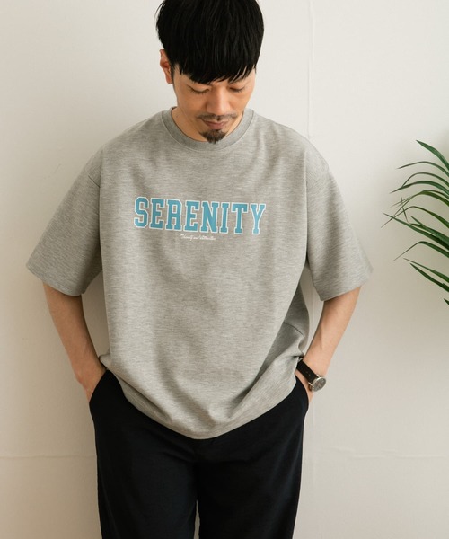 ITEMS URBANRESEARCH（アイテムズ アーバンリサーチ）の「ロゴプリント Tシャツ（Tシャツ/カットソー・メンズ・グレー/ベージュ/ホワイト・LARGE/MEDIUM）」の14枚目の写真