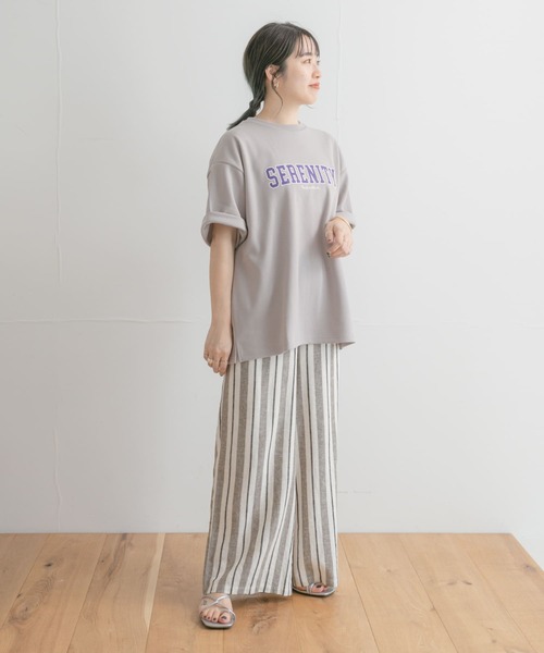 ITEMS URBANRESEARCH（アイテムズ アーバンリサーチ）の「ロゴプリント Tシャツ（Tシャツ/カットソー・メンズ・グレー/ベージュ/ホワイト・LARGE/MEDIUM）」の20枚目の写真