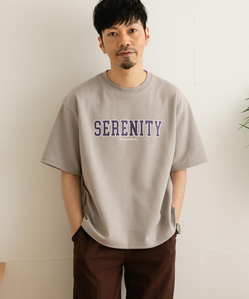 ITEMS URBANRESEARCH（アイテムズ アーバンリサーチ）の「ロゴプリント Tシャツ（Tシャツ/カットソー・メンズ・グレー/ベージュ/ホワイト・LARGE/MEDIUM）」の21枚目の写真