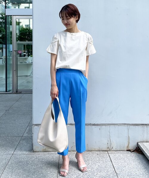 OPAQUE.CLIP（オペークドットクリップ）の「◆タックデザインスリーブブラウス【マルチファンクション/WEB限定サイズ】（シャツ/ブラウス・レディース・ブラック/レンガ/グリーン系その他4/ホワイト系/ブルー系7・40/38/42/36）」の18枚目の写真