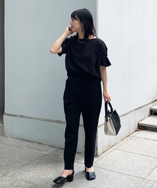 OPAQUE.CLIP（オペークドットクリップ）の「◆タックデザインスリーブブラウス【マルチファンクション/WEB限定サイズ】（シャツ/ブラウス・レディース・ブラック/レンガ/グリーン系その他4/ホワイト系/ブルー系7・40/38/42/36）」の16枚目の写真