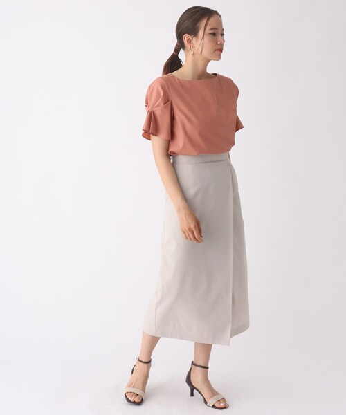 OPAQUE.CLIP（オペークドットクリップ）の「◆タックデザインスリーブブラウス【マルチファンクション/WEB限定サイズ】（シャツ/ブラウス・レディース・ブラック/レンガ/グリーン系その他4/ホワイト系/ブルー系7・40/38/42/36）」の17枚目の写真