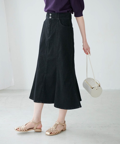 ROPE' PICNIC（ロペピクニック）の「Denimマーメイドスカート（デニムスカート・レディース・ブラック/ネイビー・36/38）」の2枚目の写真