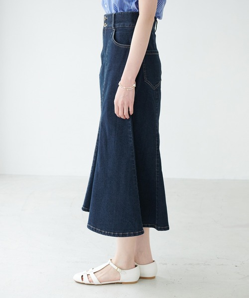 ROPE' PICNIC（ロペピクニック）の「Denimマーメイドスカート（デニムスカート・レディース・ブラック/ネイビー・36/38）」の14枚目の写真
