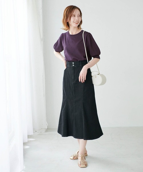 ROPE' PICNIC（ロペピクニック）の「Denimマーメイドスカート（デニムスカート・レディース・ブラック/ネイビー・36/38）」の6枚目の写真