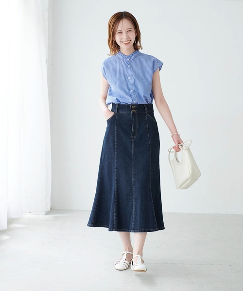 ROPE' PICNIC（ロペピクニック）の「Denimマーメイドスカート（デニムスカート・レディース・ブラック/ネイビー・36/38）」の13枚目の写真