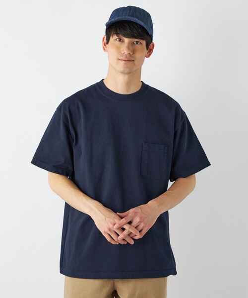 LOS ANGELES APPAREL(ロサンゼルスアパレル)の「【SHIPS any別注】LA APPAREL: ヘビーウェイト 半袖 Tシャツ◇(Tシャツ/カットソー・メンズ・ホワイト/ライトブルー/ブラック/ネイビー/レッド/オリーブ/ライトグレー/クリーム/ダークブルー/ダークグレー・SMALL/MEDIUM/LARGE/X-LARGE)」の10枚目の写真