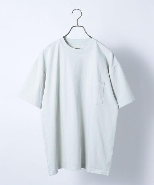 LOS ANGELES APPAREL(ロサンゼルスアパレル)の「【SHIPS any別注】LA APPAREL: ヘビーウェイト 半袖 Tシャツ◇(Tシャツ/カットソー・メンズ・ホワイト/ライトブルー/ブラック/ネイビー/レッド/オリーブ/ライトグレー/クリーム/ダークブルー/ダークグレー・SMALL/MEDIUM/LARGE/X-LARGE)」の4枚目の写真