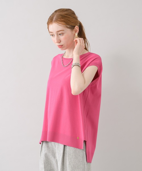 Dignite collier（ディニテコリエ）の「Dignite collier スリーブレスプルオーバー（Tシャツ/カットソー・レディース・ブラック/ブルー/ピンク・FREE）」の9枚目の写真