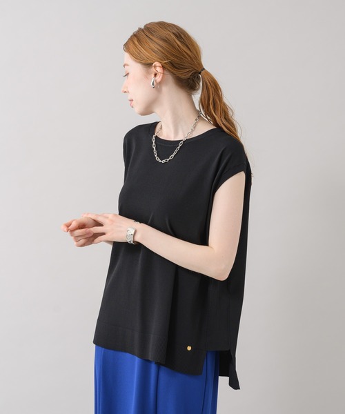 Dignite collier（ディニテコリエ）の「Dignite collier スリーブレスプルオーバー（Tシャツ/カットソー・レディース・ブラック/ブルー/ピンク・FREE）」の15枚目の写真